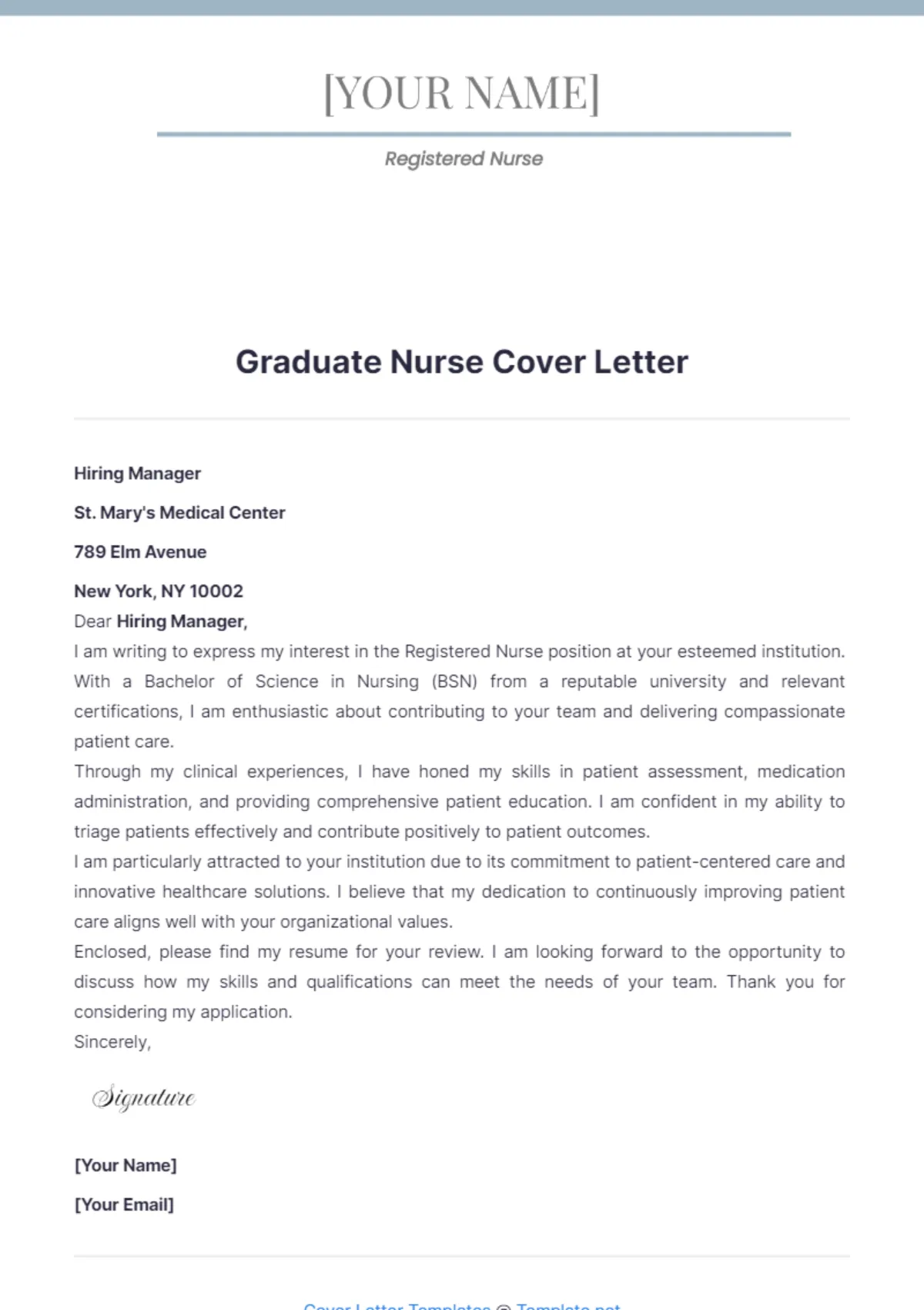 44330 nurse cover letter closing