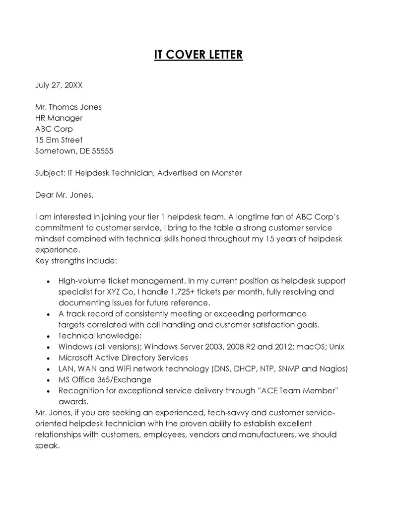 44347 network administrator cover letter