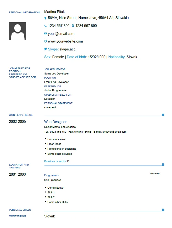 44349 europass cover letter examples