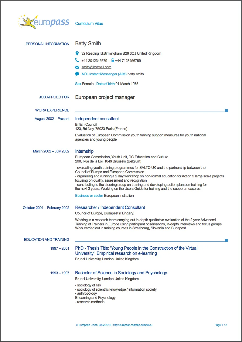 44349 europass cover letter structure