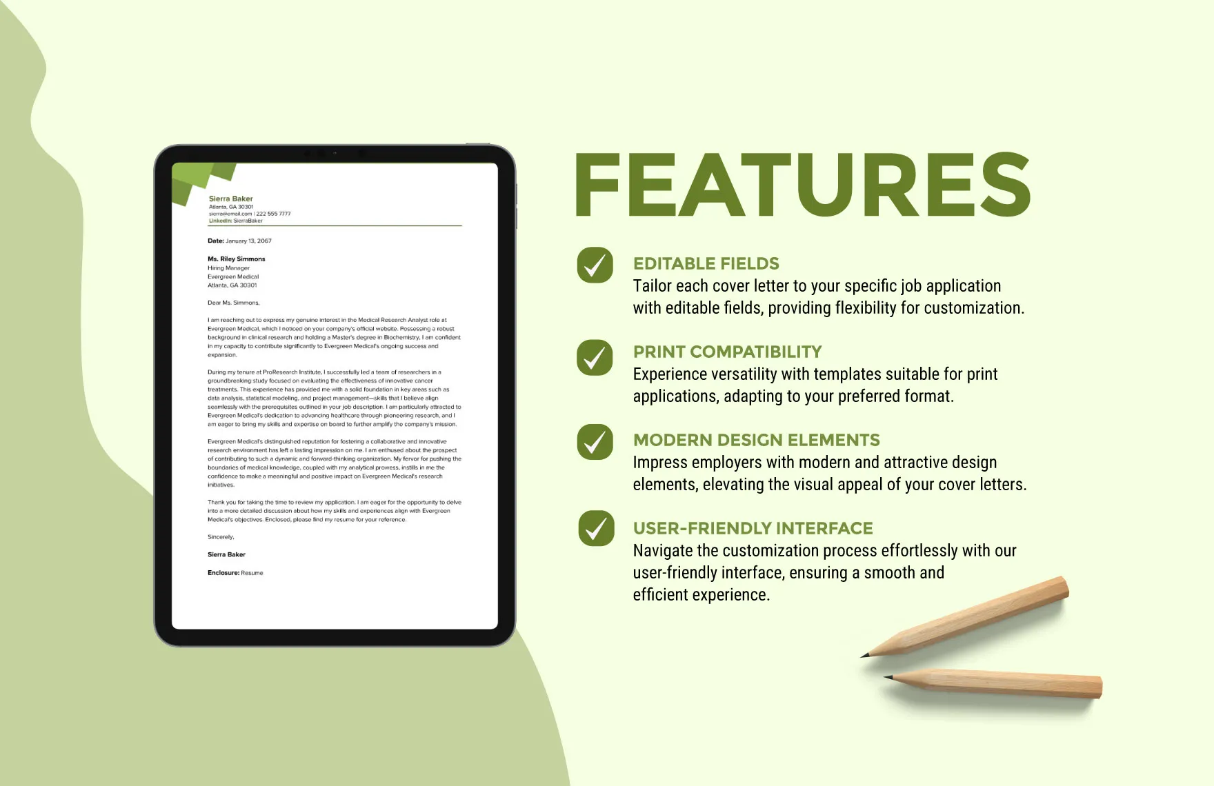 44351 cover letter purpose