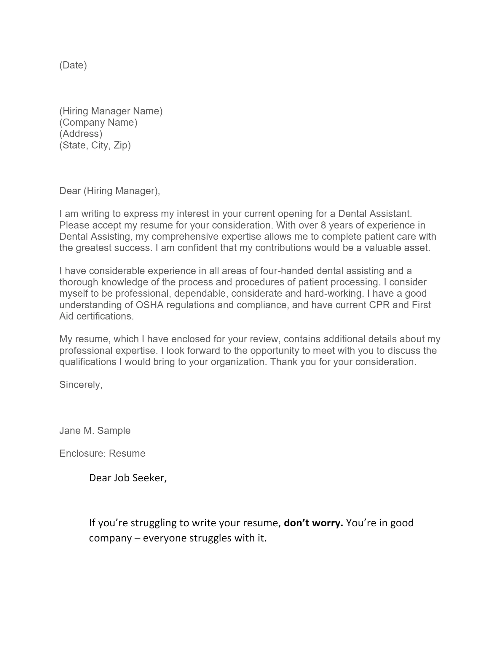 44361 effective cover letter