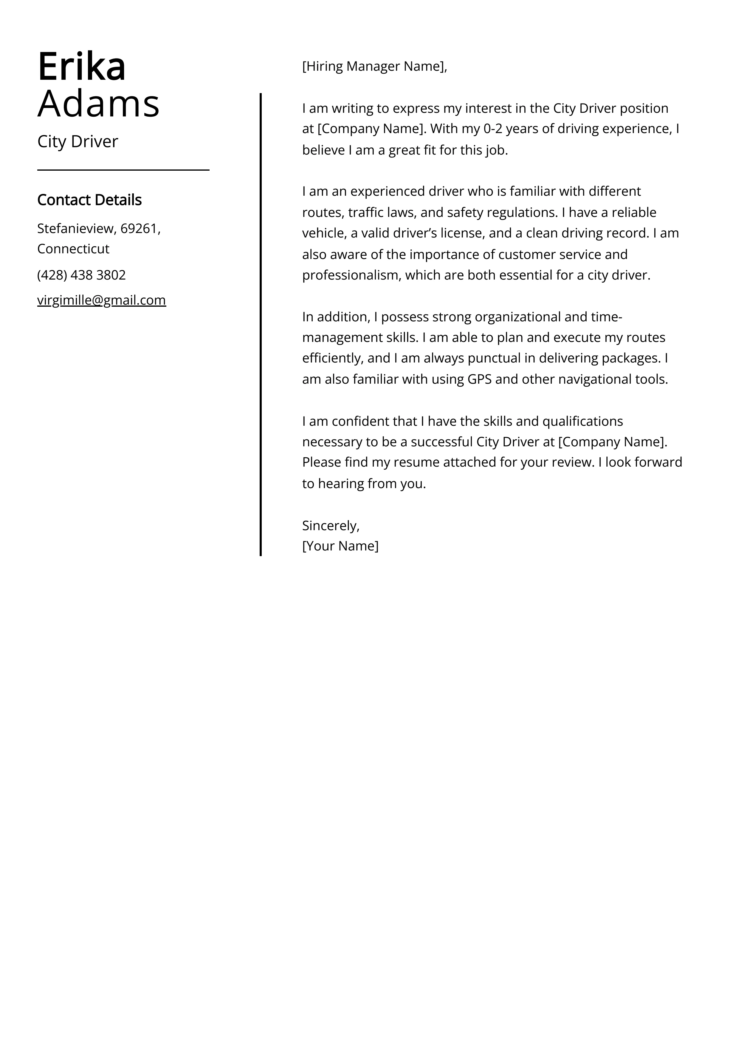 44366 contact information cover letter