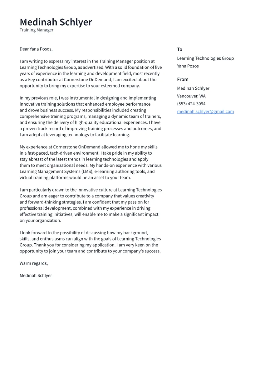 44380 cover letter training manager 5