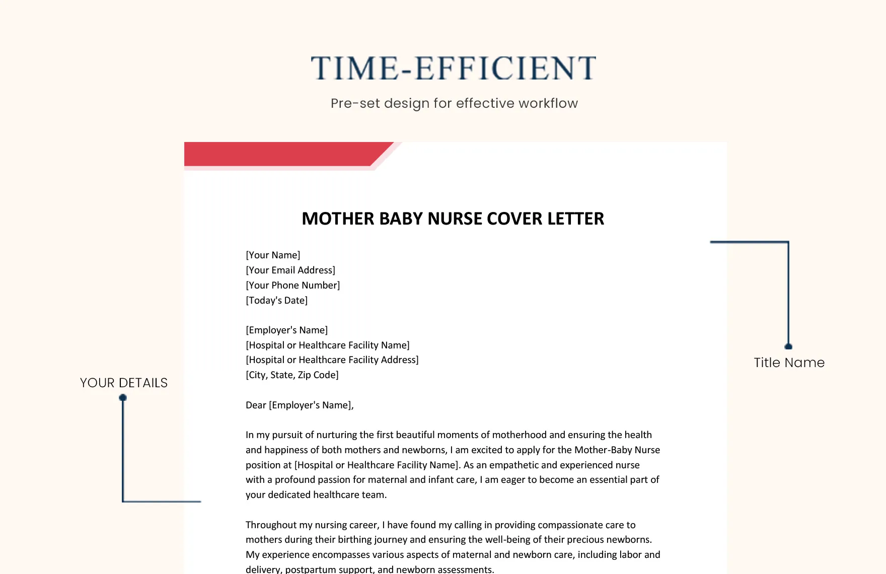 44400 mother baby nurse cover letter structure