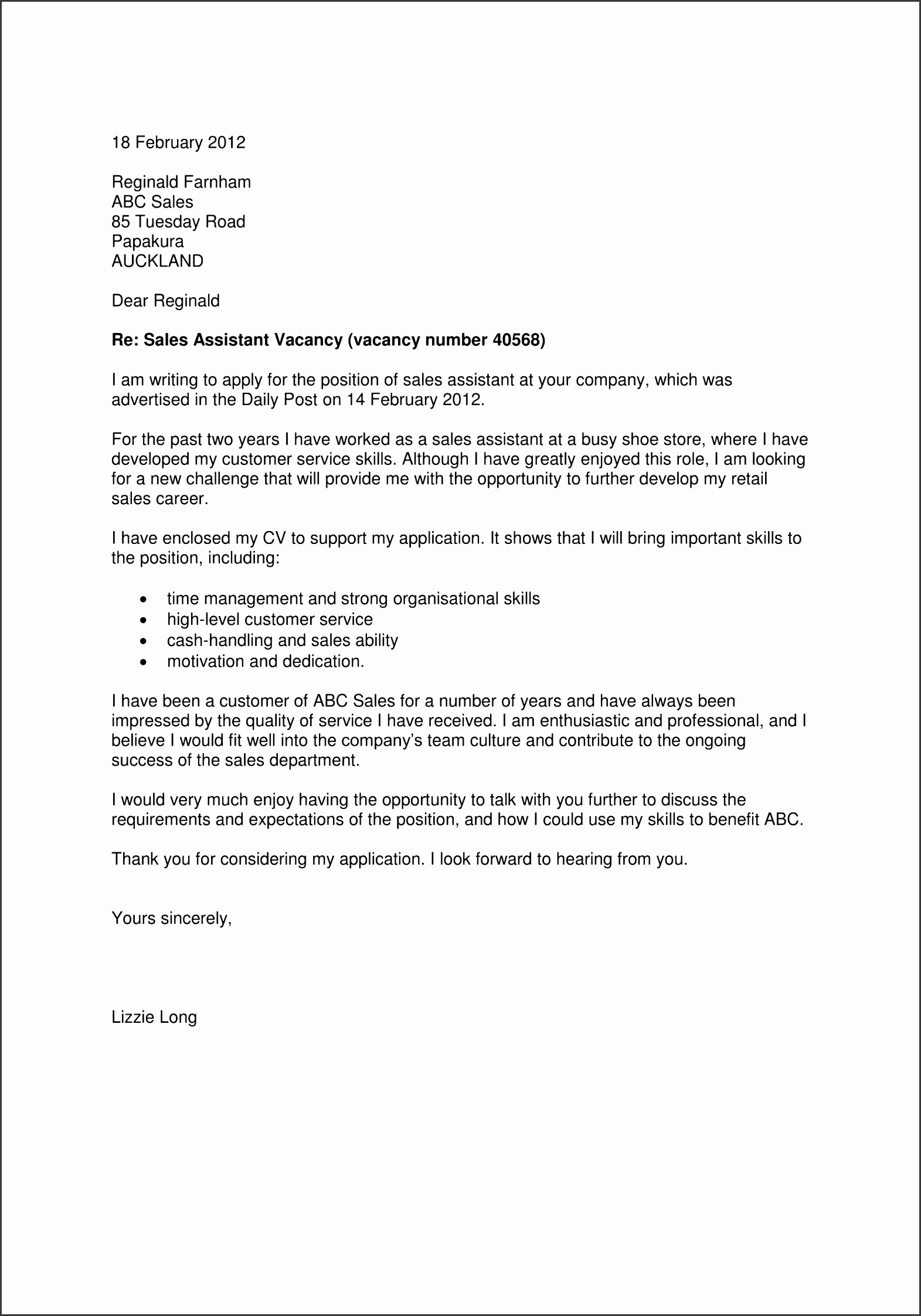 44406 business cover letter header