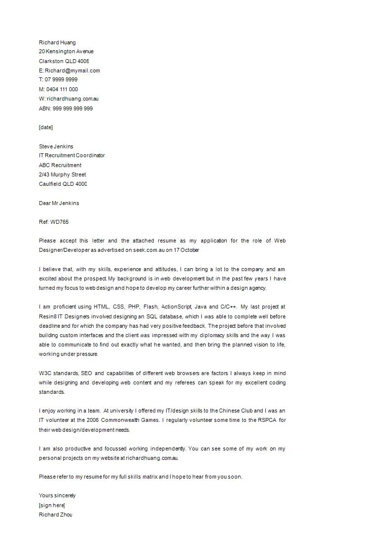 44407 cover letter importance