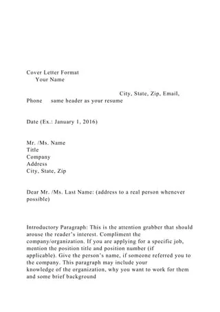 44407 cover letter mistakes