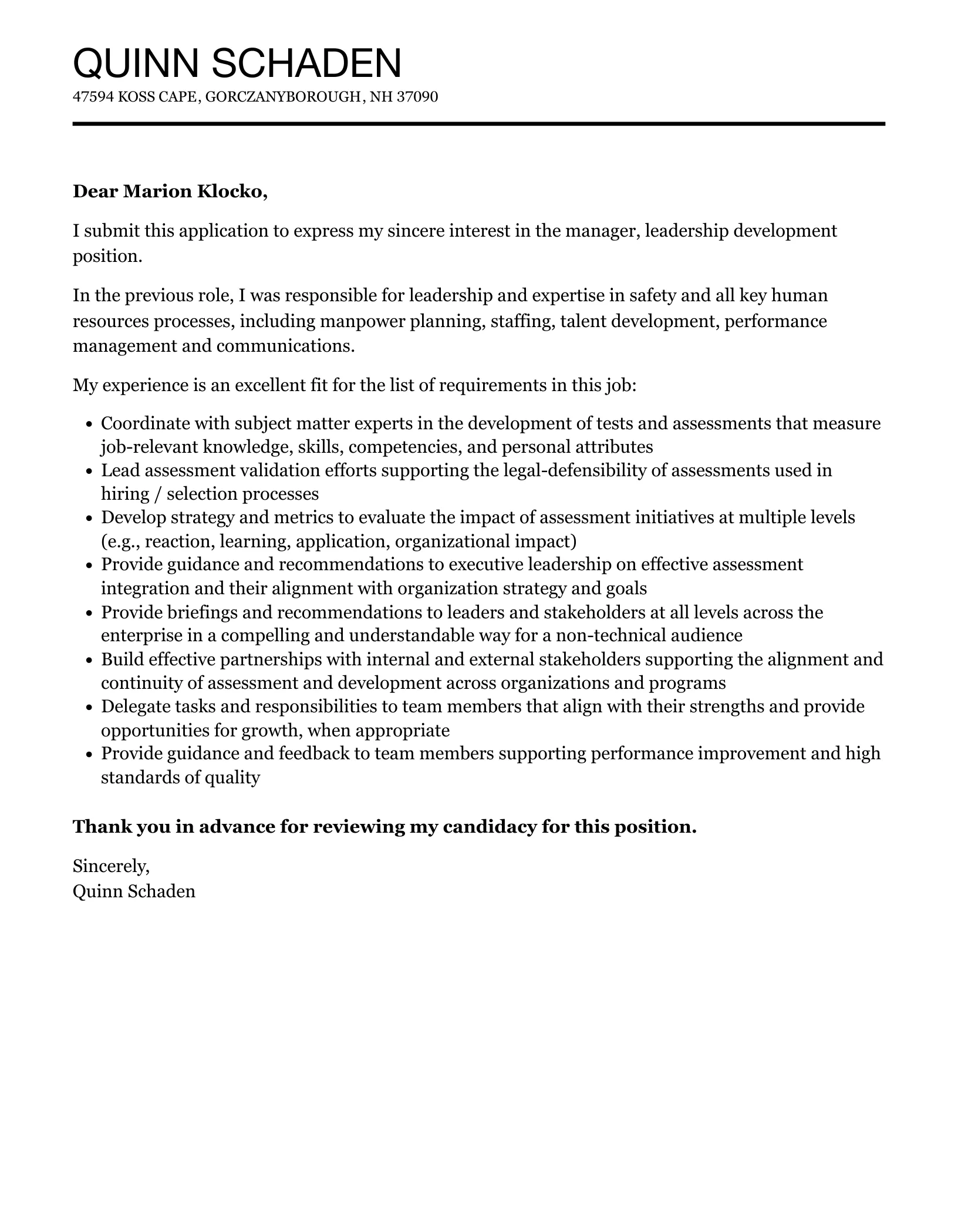 44413 tailoring cover letter