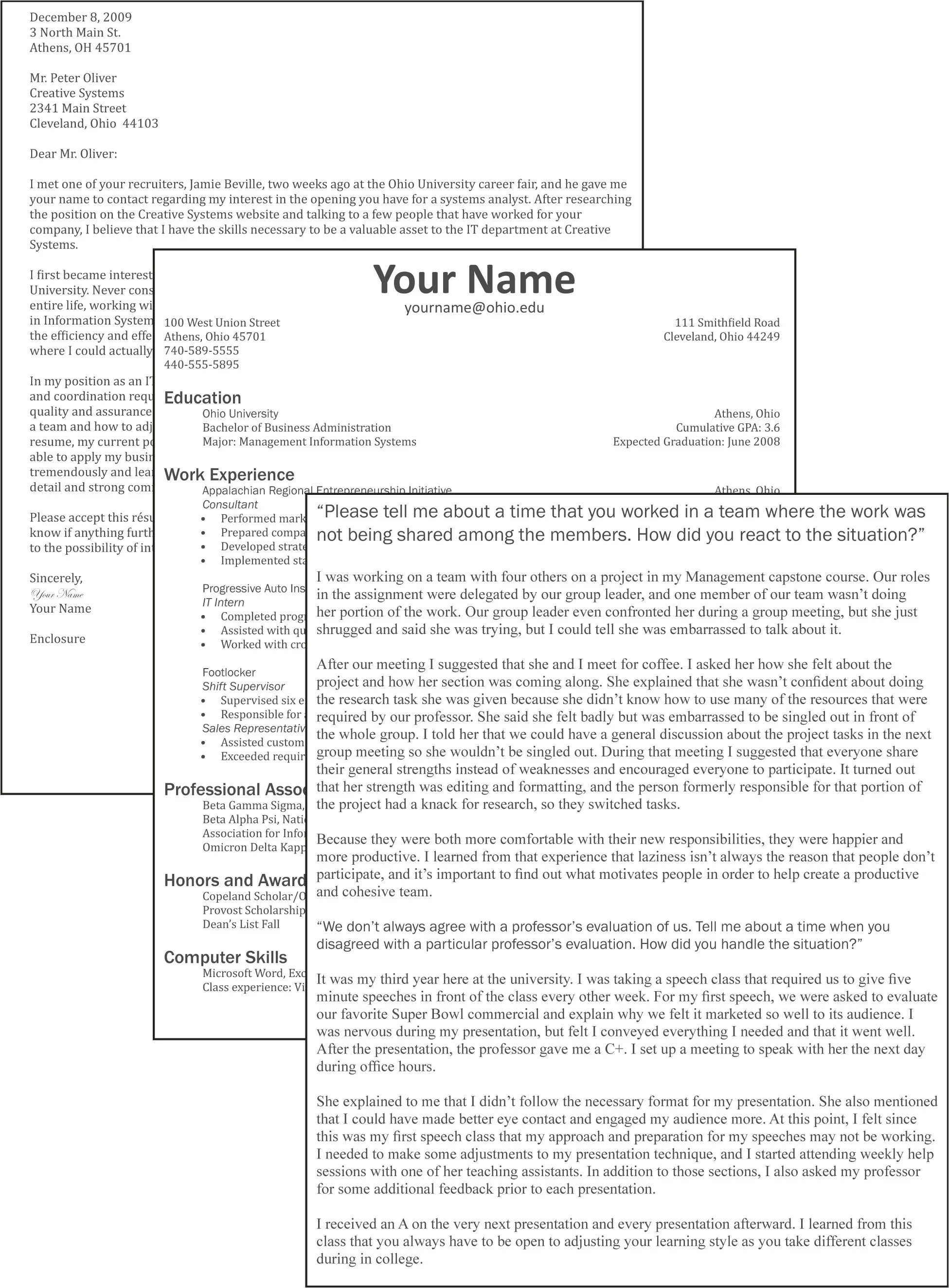 44430 employment gaps cover letter