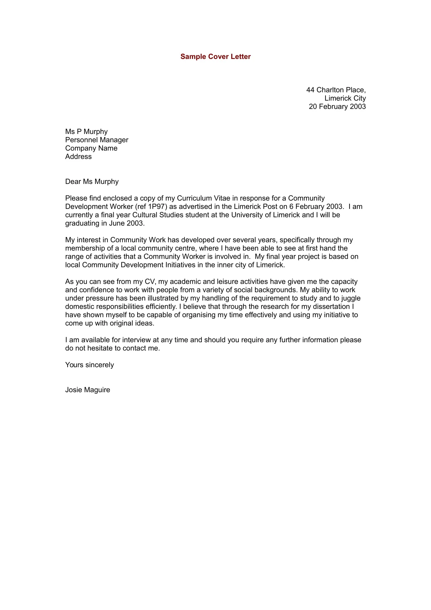 44437 cover letter header