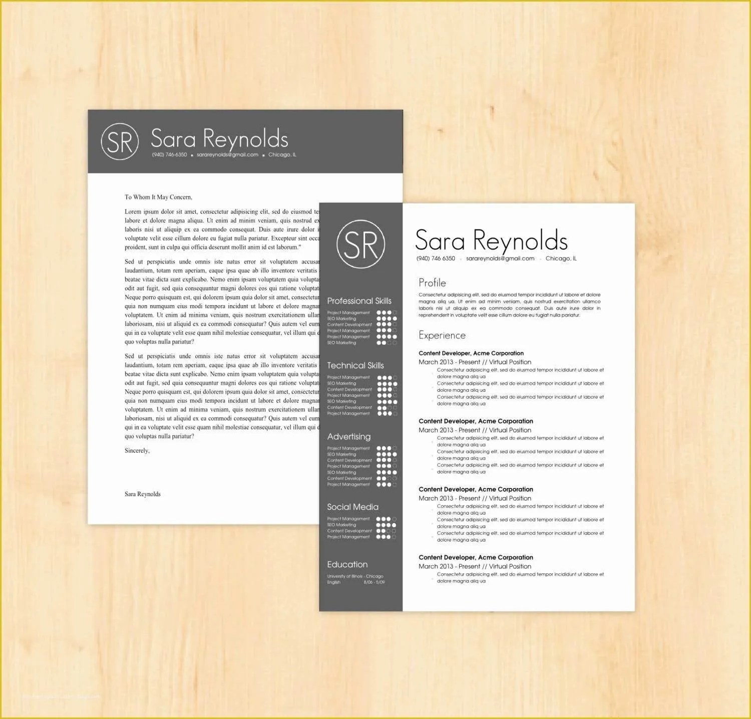 44447 matching resume cover letter template 1